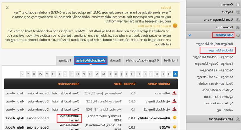 cmsmadesimple wcag web accessibility