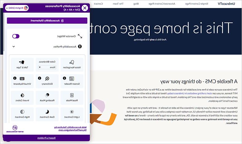 umbraco ada web accessibility