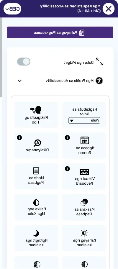 filipino accessibility toolbar