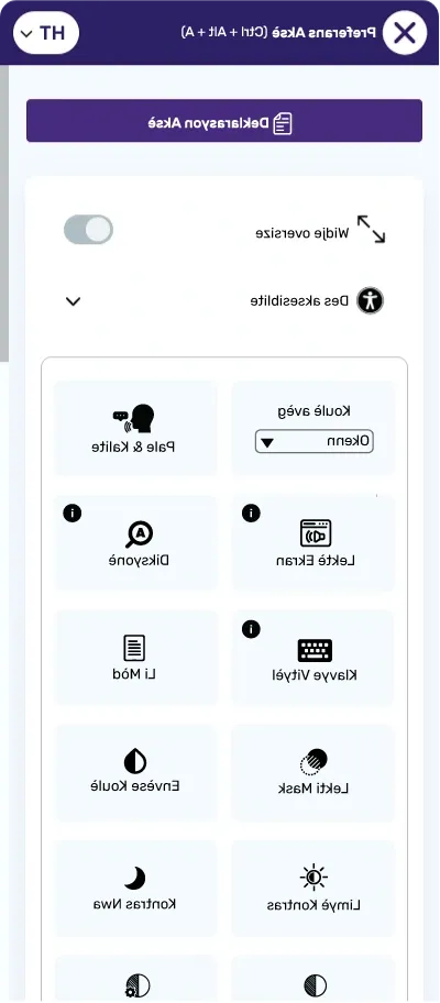 haitian creole accessibility toolbar