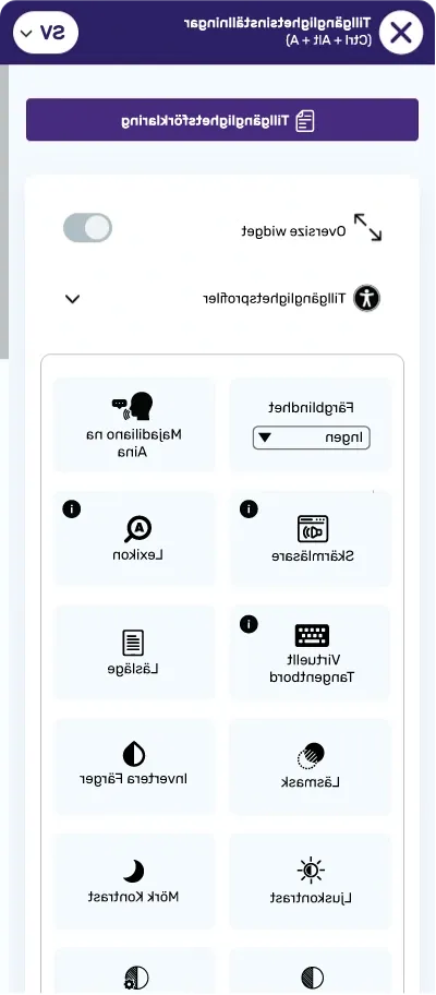 Swedish Accessibilitytoolbar